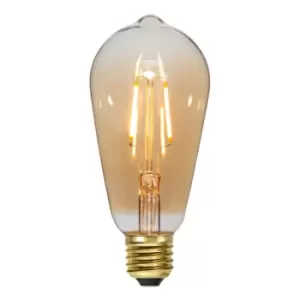 Image of Smart WiFi Vintage ST64 Squirrel Cage LED Bulb Amber Glass Dimmable & CCT Changing, 8.5W (Pack of 3 units)