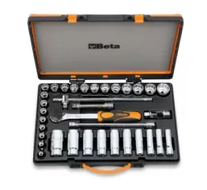 Image of Beta Tools 920B/C30Q 35pc 1/2" Sq Dr Bi-Hex Socket & Accessory Set 009200975