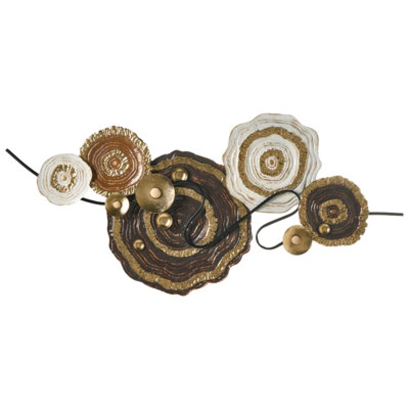 Image of Beliani Wall Decor Iridium Metal 55cm Multicolour