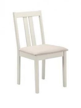 Image of Julian Bowen Pair Of Rufford Dining Chairs - Ivory
