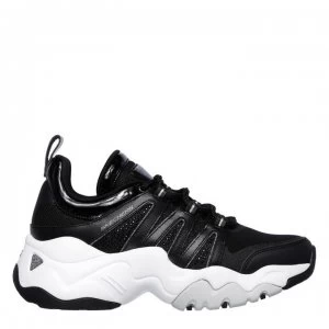 Image of Skechers Lifestyle DLite Intense Trainers - Black/White