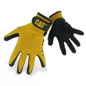 Image of Caterpillar 17416 Nitrile Coated Nylon Shell Gloves / Mens Gloves / Gloves (Large) (Black)