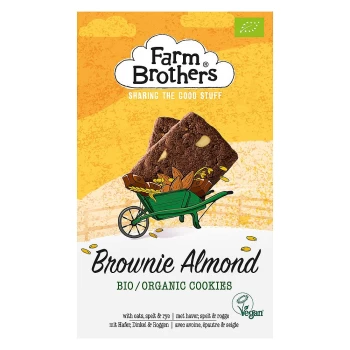 Image of Farm Brothers Brownie & Almond Cookies 150g