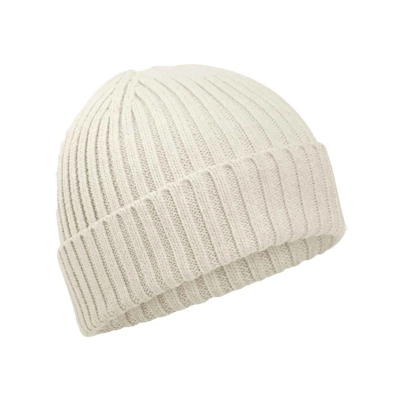 Image of Beechfield Cotton Beanie in Light Beige Light Beige Unisex One Size