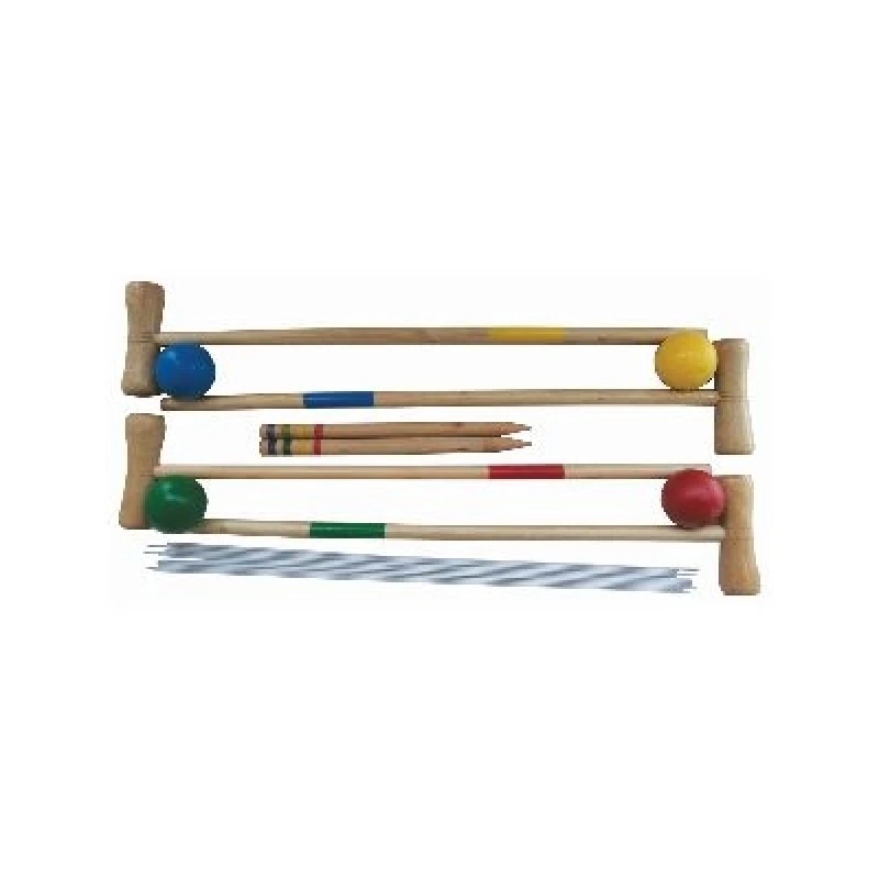 Image of Redwood 4pc Wooden Croquet Set - Multi Multi unisex