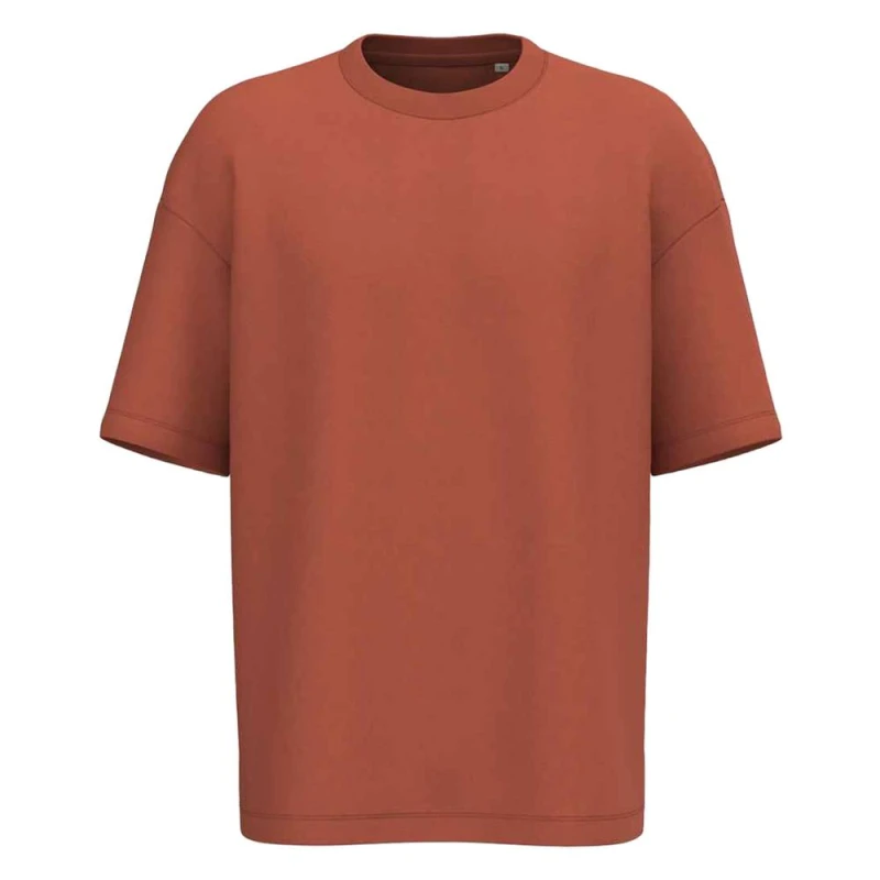 Image of Native Spirit Mens French Terry T-Shirt in Burnt Orange Size: XS Burnt Orange Male XS