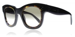 Image of Celine Helen Sunglasses Black / Tortoise TZDZ3 48mm