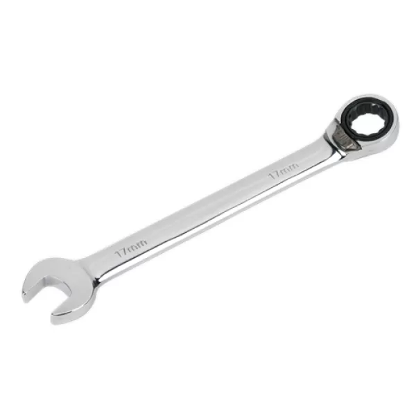 Image of Genuine SEALEY RRCW17 Reversible Ratchet Combination Spanner 17mm