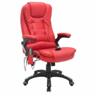 Image of Mevouitre Vibration Massage Executive Chair, Red