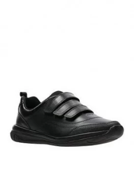 Image of Clarks Hula Thrill Younger Boys Shoes - Black, Size 2.5 Older