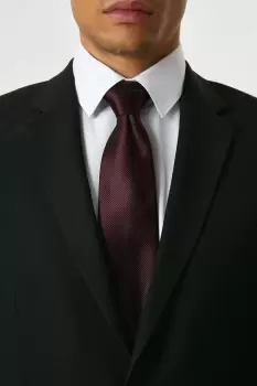 Image of Mens Regular Burgundy Twill Tie