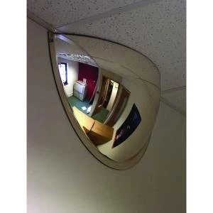 Image of Securikey Convex Half Face Dome Mirror 600 x 300mm M18535H