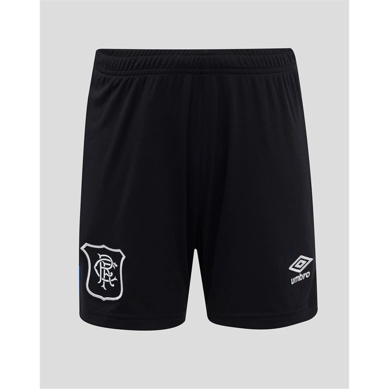 Image of Umbro Rangers Third Shorts 2025 2026 Adults Black/Blue male S