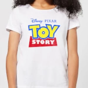 Image of Toy Story Logo Womens T-Shirt - White - M
