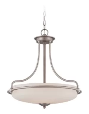 Image of Griffin 4 Light Ceiling Pendant Antique Nickel, E27