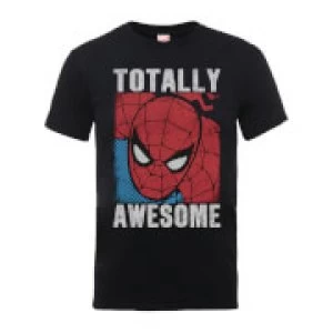 Image of Marvel Comics Spider-Man Totally Awesome Mens Black T-Shirt - S - Black