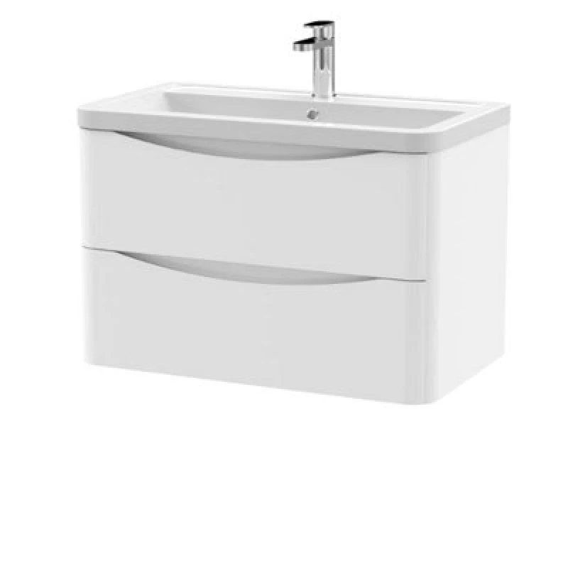 Image of Nuie 800 W/h 2-Drawer Unit & Ceramic Basin
