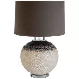 Image of Premier Housewares Uli Table Lamp with Dark Grey Shade