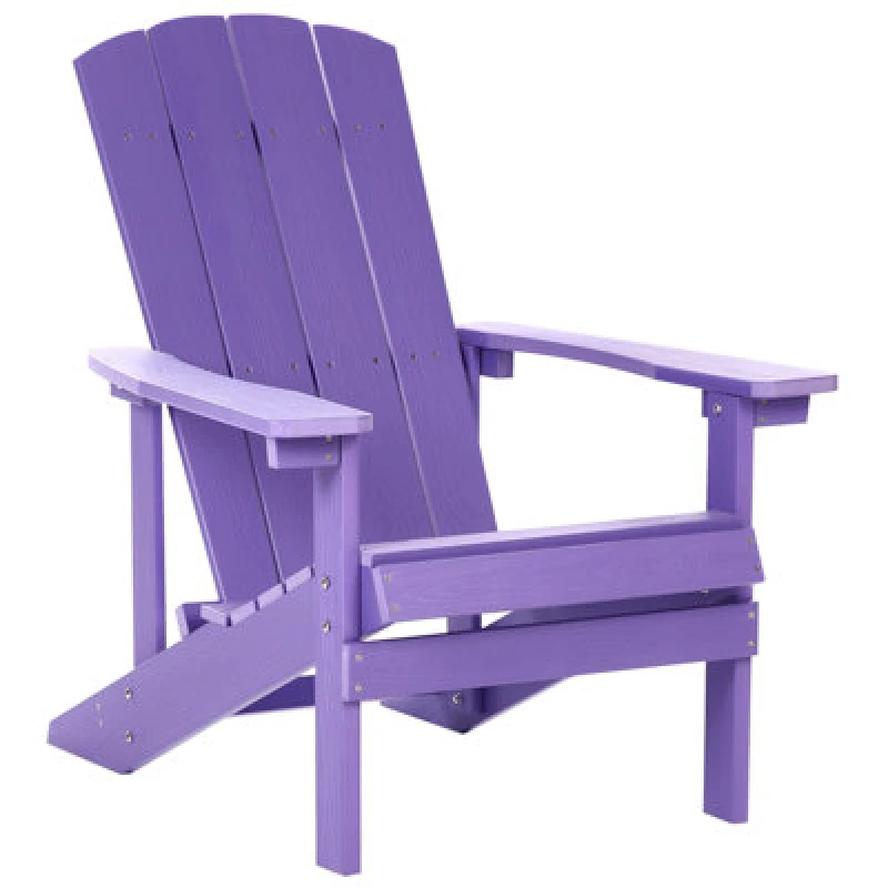 Image of Beliani Garden Chair Adirondack Purple