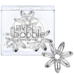 Image of invisibobble Nano Hair Tie (3 Pack) - Crystal Clear