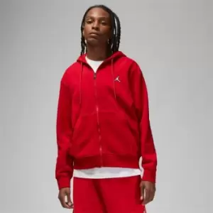 Image of Air Jordan Essentials Mens Full-Zip Fleece Hoodie - Red
