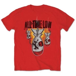 Image of All Time Low - Da Bomb Unisex Medium T-Shirt - Red