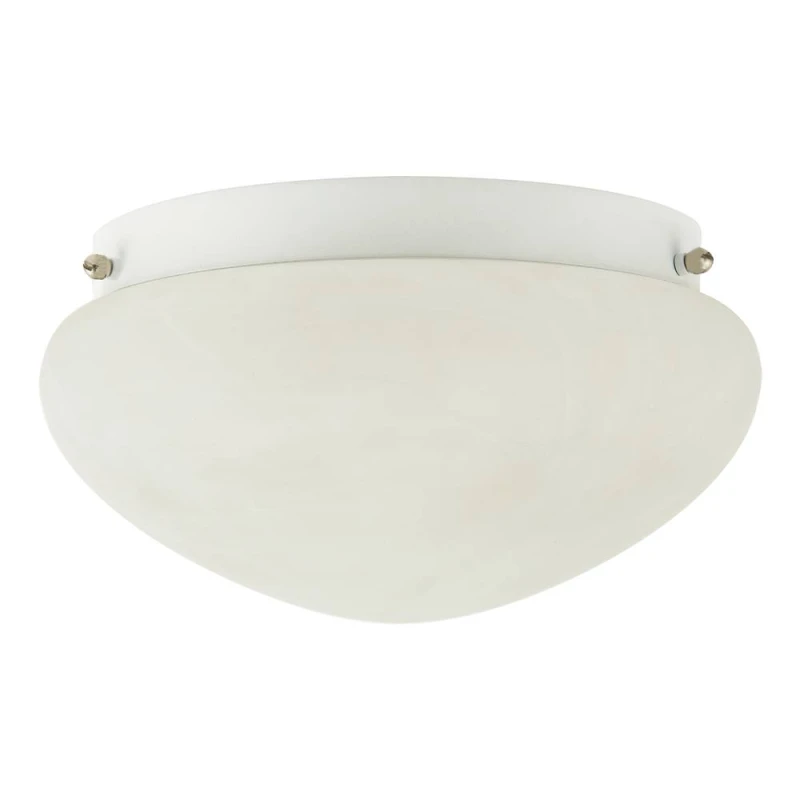 Image of Happy Homewares Traditional Alabaster Glass IP44 Bathroom Ceiling Lighting Fixture in White White Unisex