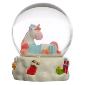 Image of Christmas Unicorn Waterball Snow Globe