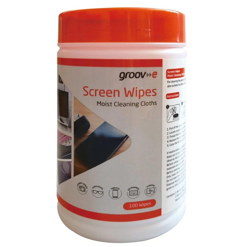 Image of Groov-e Screen Wipes - 100pk Multi unisex One size
