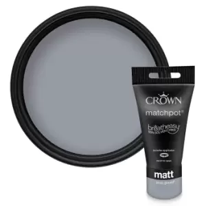 Image of Crown Feature Wall Breatheasy Blue Gravel - Matt Emulsion Paint - 40ml