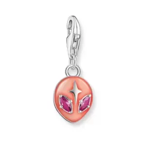 Image of THOMAS SABO Silver Red Alien Charm