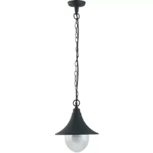 Image of Fan Europe PAVIA Outdoor Pendant Ceiling Light Black, IP44 26cm