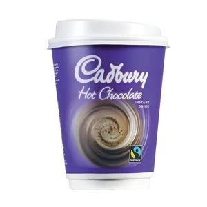 Image of Original Kenco 2GO 340ml Instant Cadbury Hot Chocolate in a Cup Pack of 8 Cups