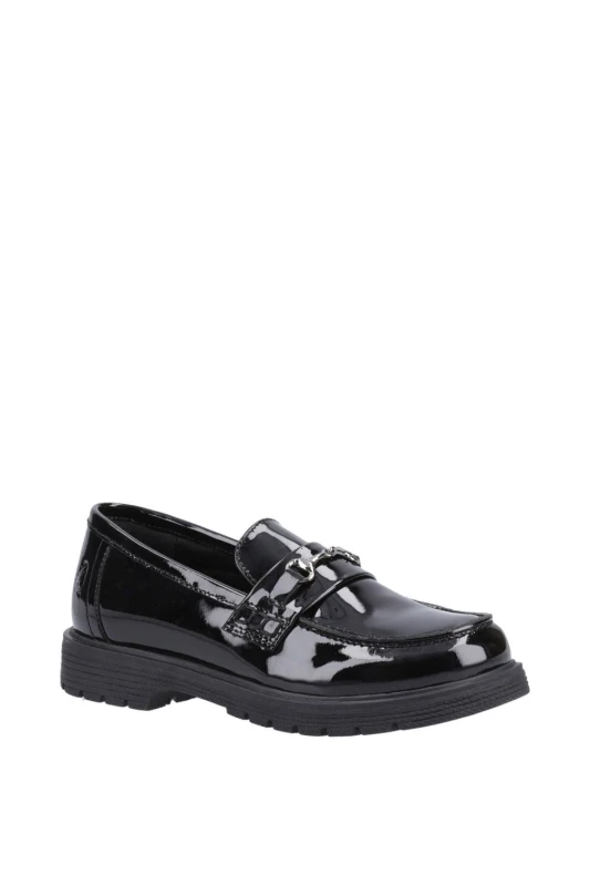 Image of Hush Puppies Lydia Patent Leather Senior Shoes UK Size 4 (EU 37) Black HUS895-BLACK-4