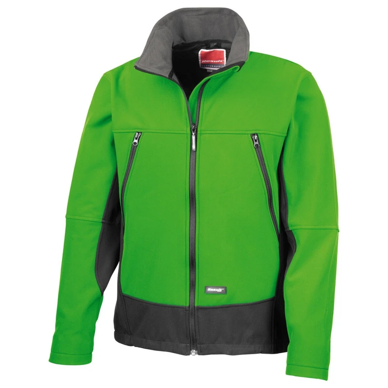Image of Result Result Men Activity Soft Shell Jacket in Green Size: Small Green S Male 5063470682638
