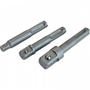Image of Faithfull 3 Piece SDS Plus to Square Drive Adaptor Set