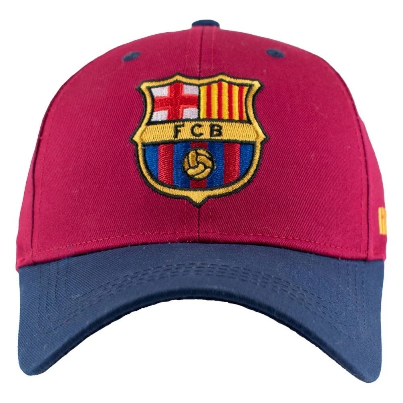 Image of FC Barcelona Mens Baseball Cap in Red Red Male One Size
