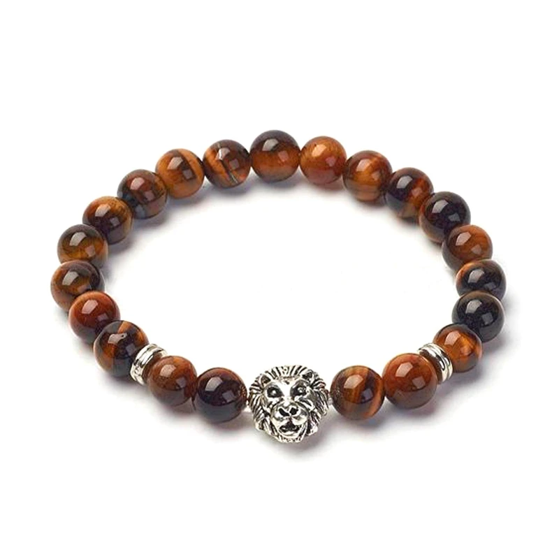 Image of Aye Do Gifts Tiger Eye Lion Bracelet 6300-NP-MlionB Brown male One