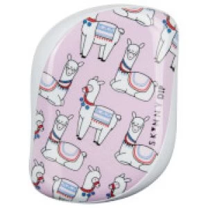 Image of Tangle Teezer x Skinny Dip Compact Styler Detangling Hair Brush - Lovely Llama