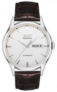Image of Tissot Mens Heritage Visodate Automatic Silver Dial Brown Watch