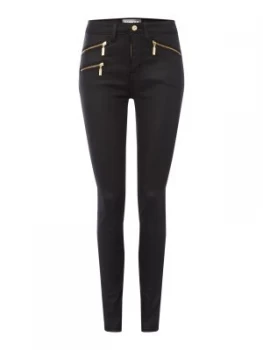 Image of Barbour Aubern Mid Rise Skinny Jeans Black