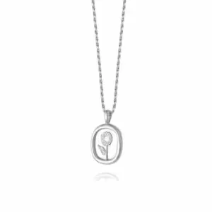 Image of Daisy London Jewellery 925 Sterling Silver Sunflower Necklace Sterling Silver