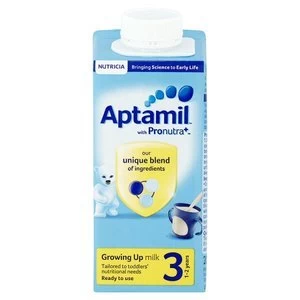 Image of Aptamil 3 Growing Up Milk Ready to Feed 200ml
