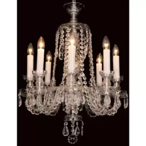 Image of Impex Karvina Crystal 8 Arm Chandelier