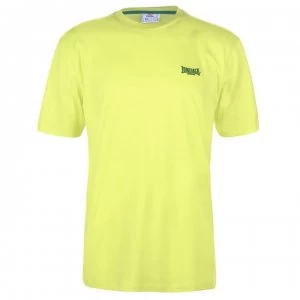 Image of Lonsdale Plain Tee Mens - Lime Green