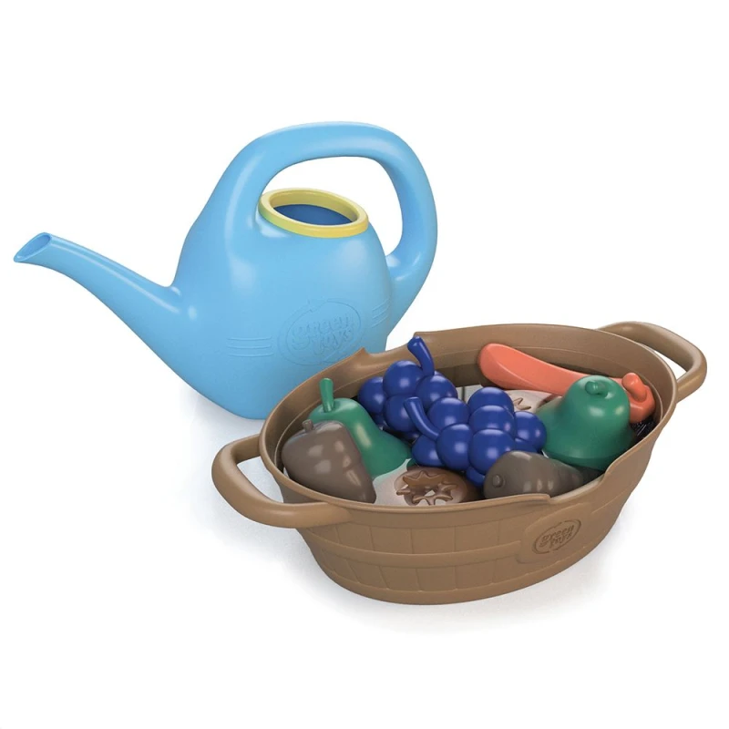 Image of Green Toys Rainbow Harvest Colour Changing Water Activity Set (Blue), Blue GTRHWC1852