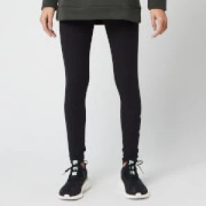 Image of adidas Womens Stacked Tights - Black - S
