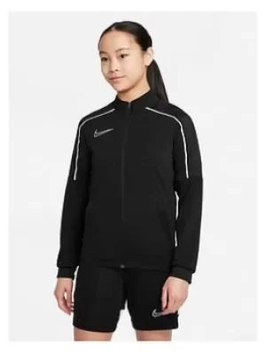 Image of Boys, Nike Junior Academy Track Jacket, Black/White, Size L