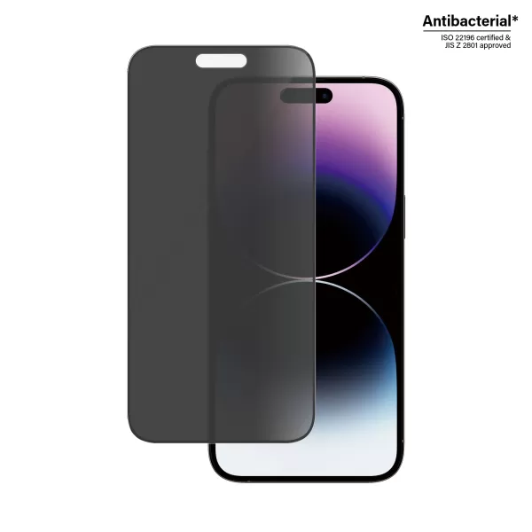 Image of PanzerGlass UltraWide Fit Privacy iPhone 14 Pro Max Screen Protector - Black