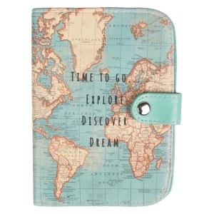 Image of Sass & Belle Vintage Map Time To Go Passport Holder